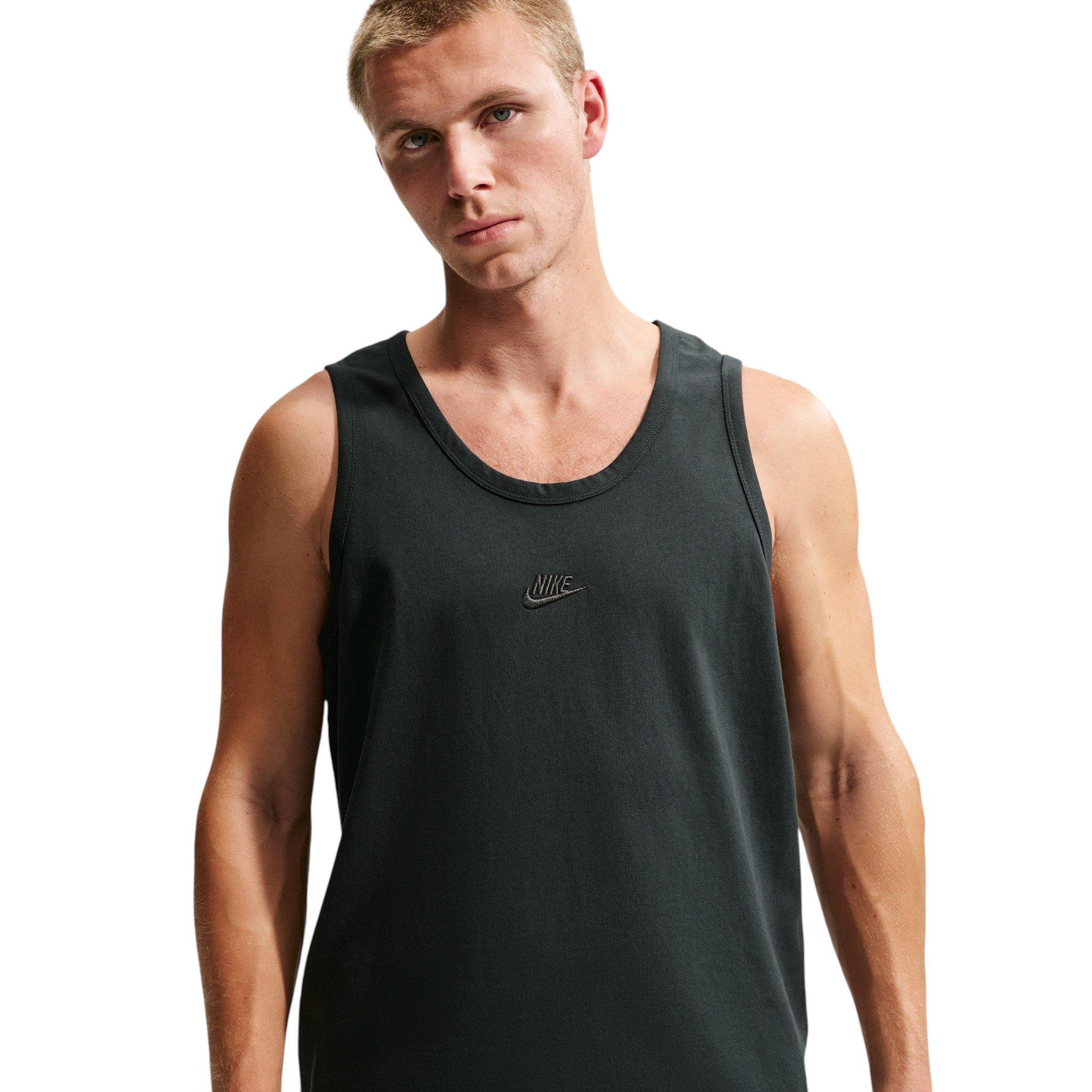 Nike Men's Sportswear Premium Essentials Tank - Dark Green - DARK GREEN